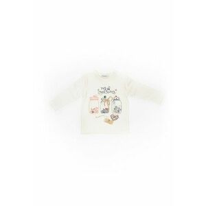 Bluza din bumbac bebe - My Treasures - crem - 41620 - 68 cm - Crem imagine