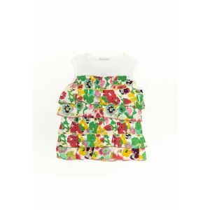 Bluza fara maneci inflorata - fete - cu volanase - 32430 imagine