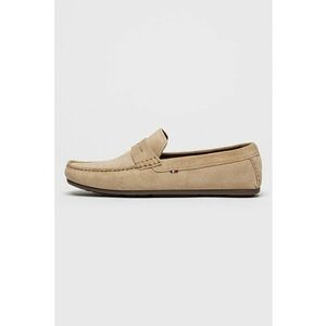 Pantofi loafer de piele intoarsa cu varf rotund imagine