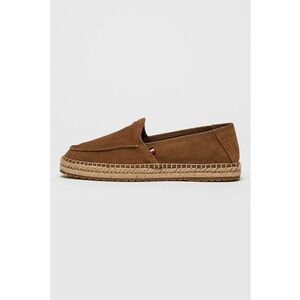 Espadrile din piele intoarsa cu model uni imagine