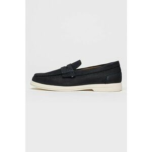 Pantofi loafer din piele intoarsa cu varf rotund imagine