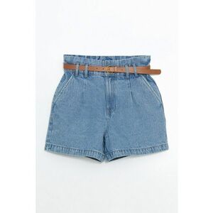 Blugi scurti relaxed-fit cu curea imagine