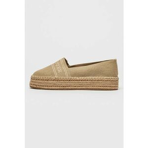 Espadrile din denim cu talpa flatform imagine