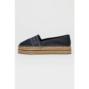 Espadrile din denim cu talpa flatform imagine