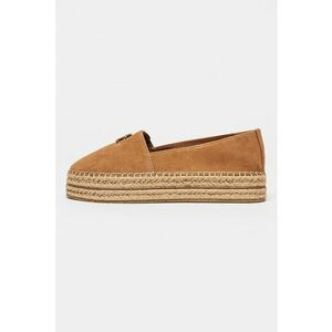 Espadrile din piele intoarsa cu talpa flatform imagine