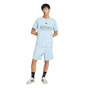 Tricou cu imprimeu logo si decolteu la baza gatului imagine
