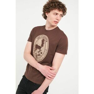 Tricou cu decolteu la baza gatului si imprimeu imagine