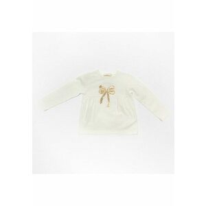 Bluza ivoire cu fundita - din bumbac - 41840 - Crem - imagine