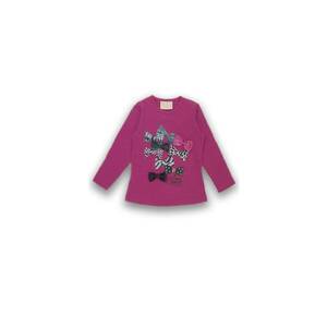 Bluza din bumbac - fete - Love Bowes - 51840 - Mov - imagine