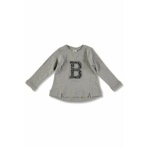 Bluza din bumbac - fetite - 90871-5 - Gri - imagine