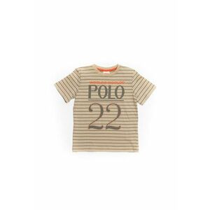 Tricou cu dungi baieti - Polo - crem - 51130 - Crem - imagine