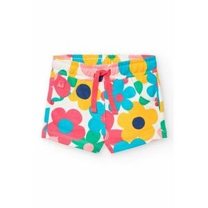 Pantaloni scurti cu imprimeu grafic si snur imagine
