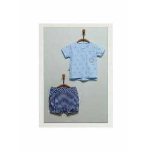 Compleu cu pantaloni scurti pepit - 2 piese - TKE6065 imagine