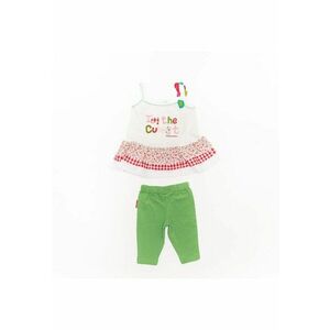 Compleu pantaloni scurti - cu maiou colorat - 37215 - Verde - imagine