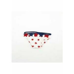 Slip de baie cu stelute - fetite -82219 - Alb - imagine