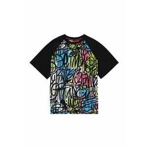Tricou cu maneci raglan si imprimeu imagine