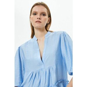 Rochie stratificata cu maneci bufante imagine