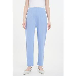 Pantaloni conici lungi cu talie inalta imagine