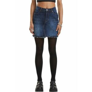 Fusta din denim cu talie inalta imagine