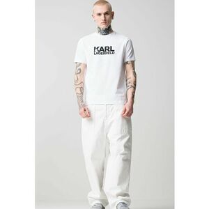 Tricou din amestec de bumbac cu logo imagine