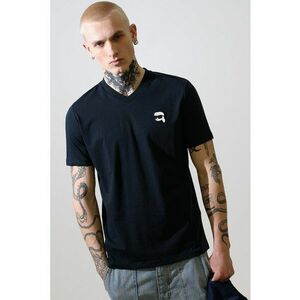 Tricou cu decolteu in V si logo imagine