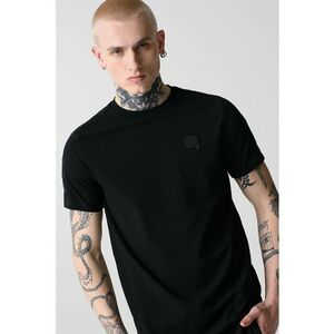 Tricou cu decolteu la baza gatului si banda logo imagine
