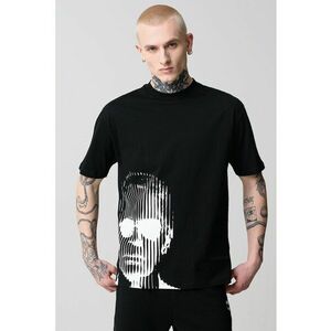 Tricou cu decolteu la baza gatului si imprimeu imagine