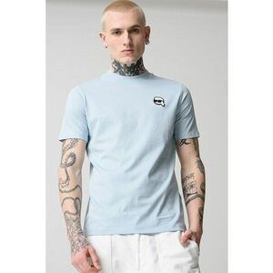 Tricou de bumbac cu logo pe piept imagine