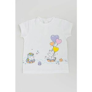 Tricou din bumbac cu model grafic imagine