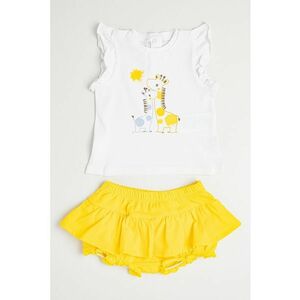 Set de tricou si pantaloni scurti din amestec de bumbac - 2 piese imagine