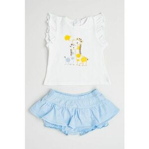 Set de tricou si pantaloni scurti din amestec de bumbac - 2 piese imagine