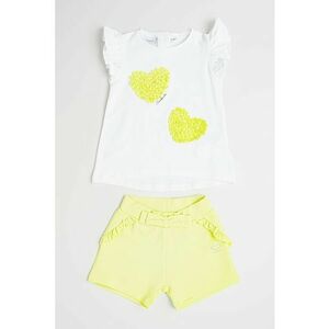 Set de tricou si pantaloni scurti din amestec de bumbac - 2 piese imagine