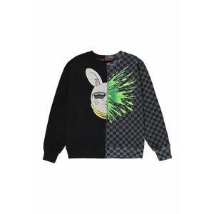 Bluza de trening cu decolteu la baza gatului si model imagine