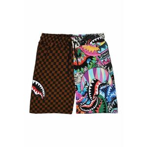 Pantaloni scurti cu banda elastica in talie si model imagine