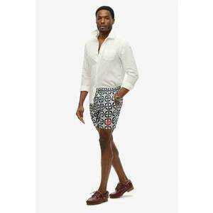Pantaloni scurti de baie cu model si buzunare imagine