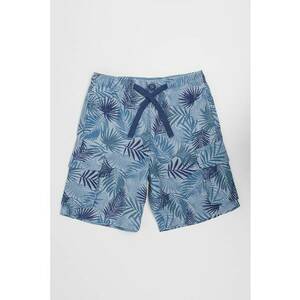 Pantaloni scurti cu imprimeu floral si buzunare laterale imagine
