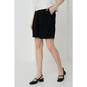 Pantaloni scurti din in cu croiala relaxed-fit imagine