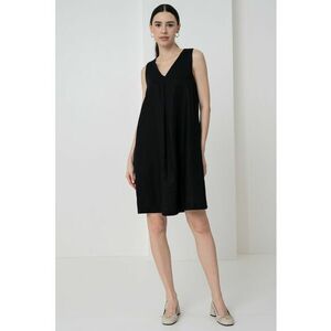 Rochie din in cu buzunare laterale imagine