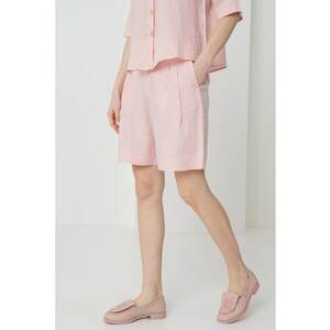 Pantaloni scurti din in cu croiala relaxed-fit imagine