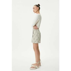 Fusta-pantalon cu imprimeu grafic imagine