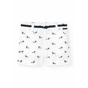Pantaloi scurti cu imprimeu si buzunare imagine
