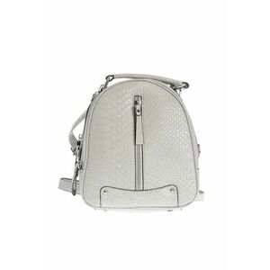 Rucsac gri cu fermoar decorativ si model animal print imagine