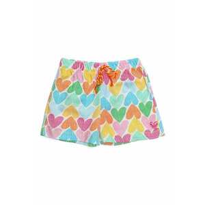 Pantaloni scurti de bumbac cu imprimeu cu inimi imagine