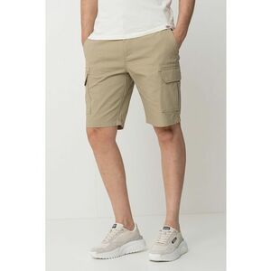 Pantaloni scurti din bumbac cu buzunare cu clapa imagine