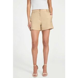 Pantaloni scurti din amestec de in si modal cu buzunare oblice imagine