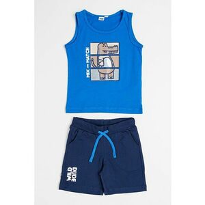Set de top si pantaloni scurti din bumbac cu imprimeu imagine