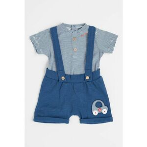 Set de tricou si salopeta din amestec de bumbac - 2 piese imagine