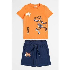 Set de tricou si pantaloni scurti cu imprimeu - 2 piese imagine
