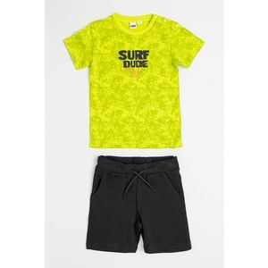 Set de tricou si pantaloni scurti cu imprimeu - 2 piese imagine
