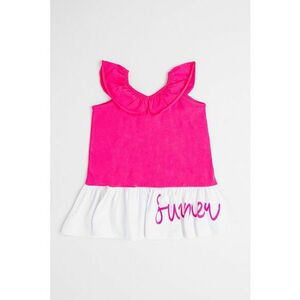 Rochie fara maneci cu model colorblock imagine